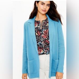 Loft NWT blue Sweater cardigan size Medium